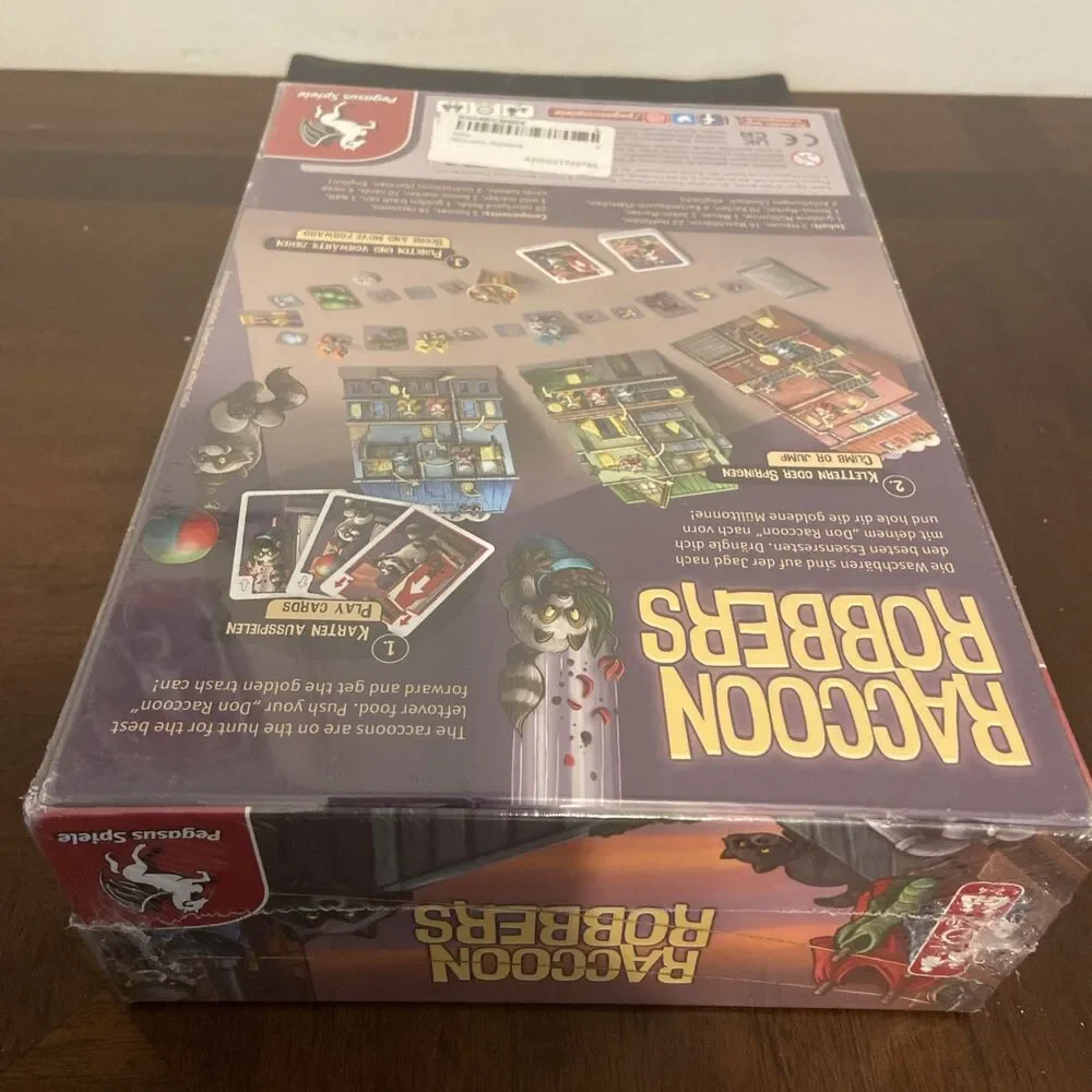 Brand New Sealed Box-Raccoon Robbers - Board Game - Pegasus Spiele